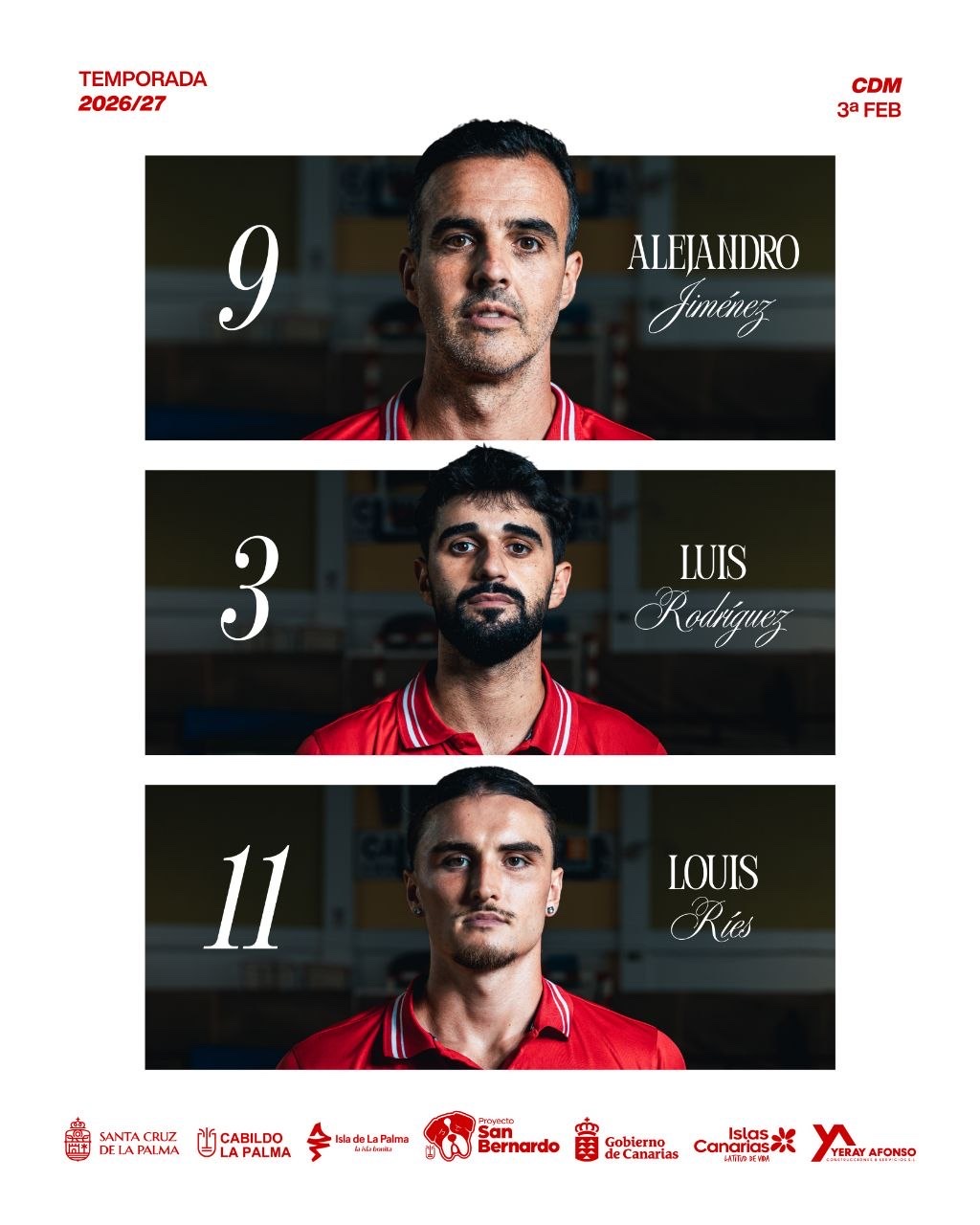 Plantilla de baloncesto del CD Mensajero 2026/27, bloque 3