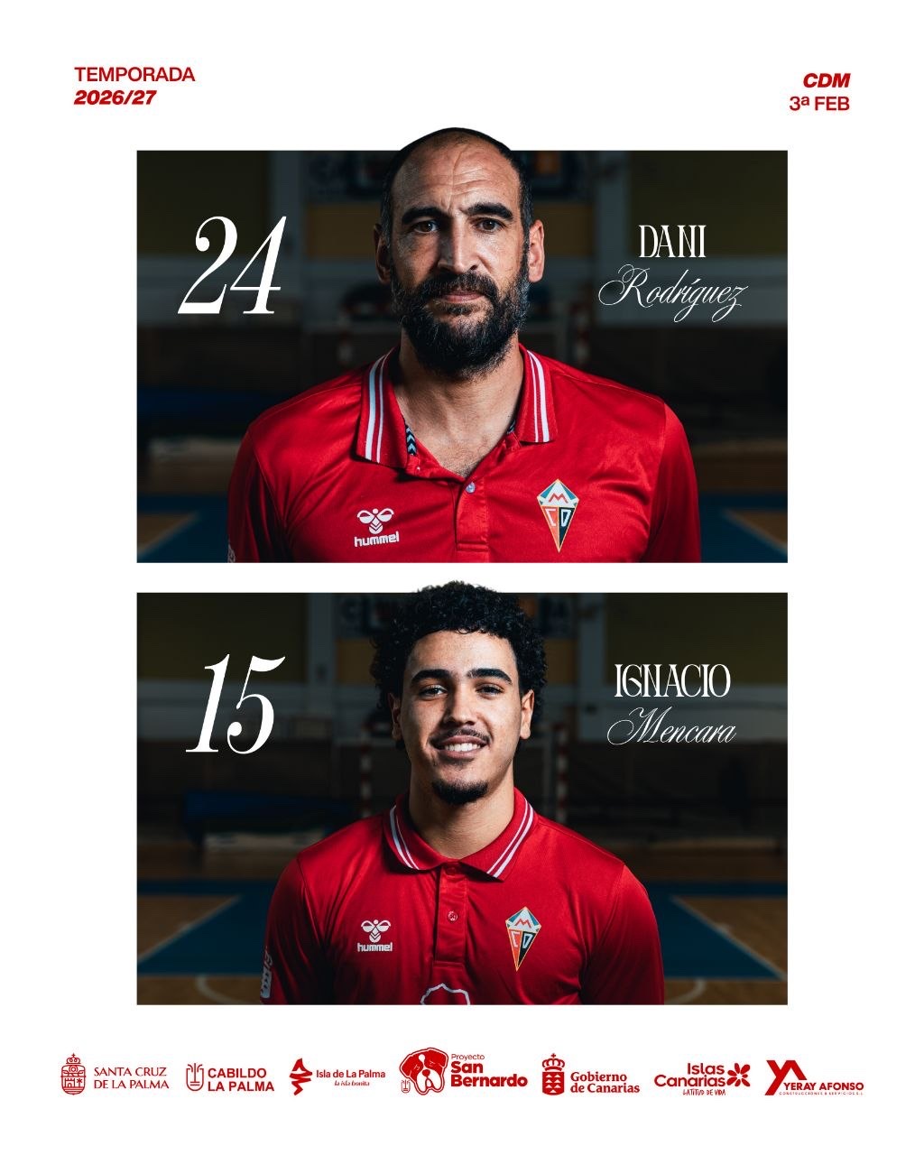 Plantilla de baloncesto del CD Mensajero 2026/27, bloque 5