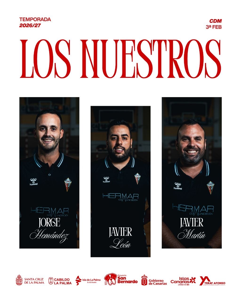 Cuerpo técnico del CD Mensajero de baloncesto 2026/27