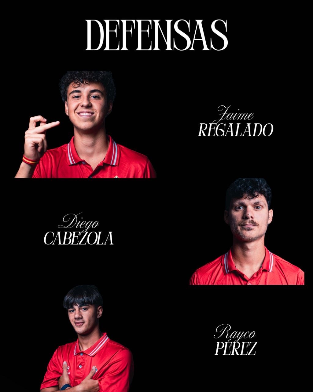 Defensas del primer equipo del CD Mensajero 2026/27, bloque 2